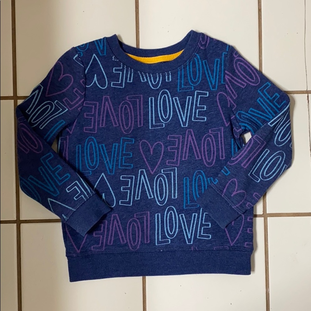Cat & Jack Love Sweater 4T